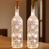 Custom Bottle Lamp - Personalized Anniversary Wedding Gifts For Husband And Wife, Him And Her - Our Love Glows Forever
