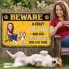 Custom Home Decor Metal Sign - Personalized Birthday Gifts For Dog Lovers, Dog Dad And Mom - Dogs Rule Here