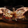 Custom Whiskey Glass - Personalized Birthday Gifts For Brother - Brothers Built By Shared Memories