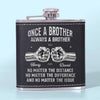 Custom Hip Flask - Personalized Birthday Gifts For Brother - Brothers Through Every Season