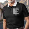 Custom All Over Print Polo Shirt - Personalized Birthday Gifts For Dad, Grandpa - Built With Strength & Love