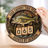 Custom Wooden Tracker Sign - Personalized Birthday Fishing Gifts For Fisherman - Real Catch Moment