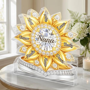 Custom Acrylic Plaque - Personalized Mother's Day Birthday Gifts For Mom, Grandma - A Golden Symbol Of Togetherness