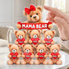 Custom Teddy Bear Acrylic Plaque - Personalized Mother's Day Birthday Gifts For Mom, Grandma - Her Love Keeps Them Close