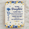 Custom LED Compact Makeup Mirror - Personalized Birthday Gifts For Daughter - My Daughter My Sunshine