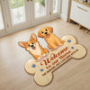 Custom Shaped Doormat - Personalized Birthday Gifts For Dog Lovers, Dog Dad And Mom - This Home Belongs To The Dog