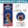 Custom Door Cover - Personalized 4th Of July Gifts For Dog Lovers, Dog Dad And Mom - Land Of The Free