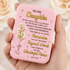Custom LED Compact Makeup Mirror - Personalized Birthday Gifts For Daughter, Granddaughter - My World Is Daughter
