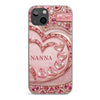 Custom Jewelry Clear Phone Case - Personalized Mother's Day Birthday Gifts For Mom, Grandma - A Keepsake Of Her Happiness