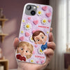 Custom Clear Phone Case - Personalized Mother's Day Birthday Gifts For Mom, Grandma - Happiness In The Little Things