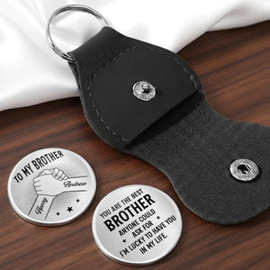 Custom Pocket Hug - Personalized Birthday Gifts For Brother - Brothers Built On Loyalty