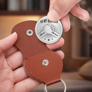 Custom Pocket Hug - Personalized Birthday Gifts For Brother - Brothers Built On Loyalty