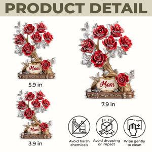 Custom Acrylic Plaque - Personalized Mother's Day Gifts For Mom, Grandma - Each Rose, A Piece Of Her Heart