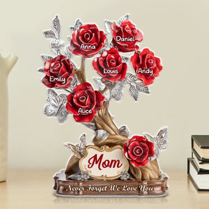 Custom Acrylic Plaque - Personalized Mother's Day Gifts For Mom, Grandma - Each Rose, A Piece Of Her Heart