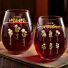 Custom Wine Glass - Personalized Mother's Day Birthday Gifts For Mom, Grandma - A Milestone Filled With Love