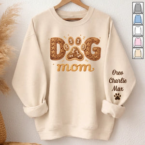Custom Unisex Sweater, Hoodie With Design On Sleeve - Personalized Birthday Gifts For Dog Cat Lovers, Dog Dad And Mom, Cat Owners - Pet Hair Is My Glitter