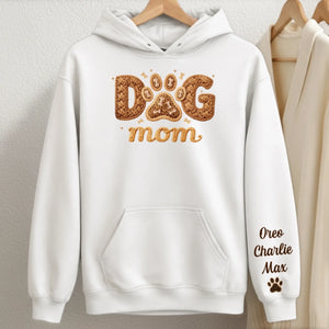 Custom Unisex Sweater, Hoodie With Design On Sleeve - Personalized Birthday Gifts For Dog Cat Lovers, Dog Dad And Mom, Cat Owners - Pet Hair Is My Glitter