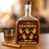 Custom Liquor Decanter - Personalized Birthday Gifts For Dad, Grandpa - Dad And Grandpa Forever