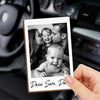 Custom Photo Car Visor Clip - Personalized Father's Day Birthday Gifts For Mom, Dad, Brother, Sister, Kids - Love You More