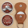 Custom Pocket Hug - Personalized Birthday Gifts For Brother - Brothers Stand Side By Side