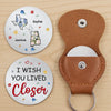 Custom Long Distance Pocket Hug - Personalized Best Friend Birthday Gifts For Women, Besties, Sisters, BFF - Friendship Travels Far