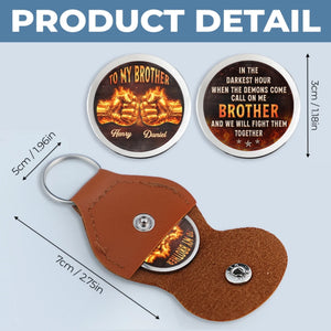 Custom Pocket Hug - Personalized Birthday Gifts For Brother - Brothers Today Tomorrow Always