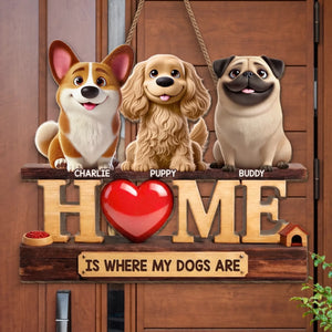 Custom Wood Sign - Personalized Birthday Gifts For Dog Lovers, Dog Dad And Mom - Welcome To Dog Life