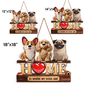 Custom Wood Sign - Personalized Birthday Gifts For Dog Lovers, Dog Dad And Mom - Welcome To Dog Life