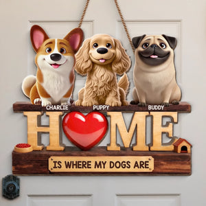 Custom Wood Sign - Personalized Birthday Gifts For Dog Lovers, Dog Dad And Mom - Welcome To Dog Life