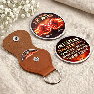 Custom Pocket Hug - Personalized Birthday Gifts For Brother - Brothers Beyond Blood