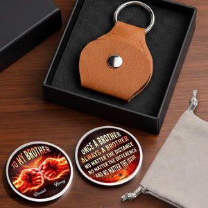 Custom Pocket Hug - Personalized Birthday Gifts For Brother - Brothers Beyond Blood