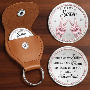 Custom Pocket Hug - Personalized Best Friend Birthday Gifts For Women, Besties, Sisters, BFF - A Bond That Never Ends
