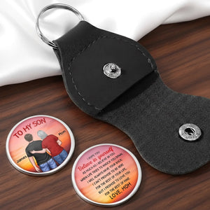Custom Pocket Hug - Personalized Birthday Gifts For Mom, Son - My Son My Strength