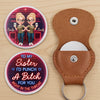 Custom Pocket Hug - Personalized Best Friend Birthday Gifts For Women, Besties, Sisters, BFF - Best Friends, Bad Decisions