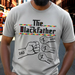 Custom Unisex T-shirt, Premium T-shirt, Hoodie - Personalized Father's Day Birthday Gifts For Dad, Grandpa - The Blackfather