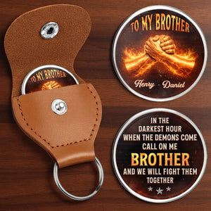 Custom Pocket Hug - Personalized Birthday Gifts For Brother - Bound To Be Brothers