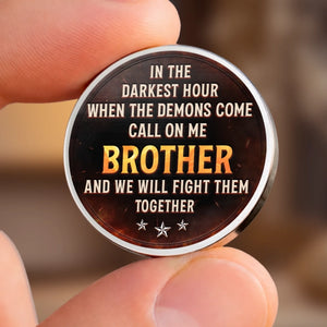 Custom Pocket Hug - Personalized Birthday Gifts For Brother - Bound To Be Brothers