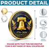 Commemorative Keepsake Coin - America 250th Anniversary Gifts For Women, Men - Freedom Rings Loud And Proud