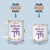 Custom Scrabble 3D Inflated Effect Printed Mug - Personalized Mother's Day Birthday Gifts For Mom, Grandma - Blessed This Mother’s Day