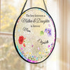 Custom Stained Glass Window Hanging Suncatcher - Personalized Mother's Day Gifts For Mom, Daughter - A Bond Like No Other