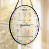 Custom Stained Glass Window Hanging Suncatcher - Personalized Mother's Day Gifts For Mom, Grandma - Two Generations One Love