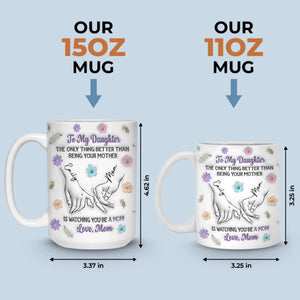 Custom 3D Inflated Effect Printed Mug - Personalized Birthday Gifts For Daughter - Motherhood Looks Beautiful On You