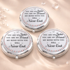 Custom Compact Mirror - Personalized Best Friend Birthday Gifts For Women, Besties, Sisters, BFF - Pinky Promise, Forever