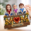 Custom 2-Layered Wooden Plaque - Personalized Mother's Day Birthday Gifts For Mom - Forever Your Little Crew