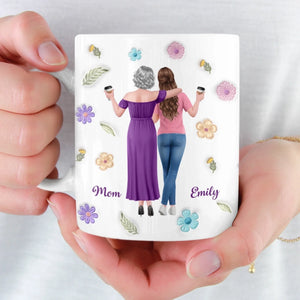 Custom 3D Inflated Effect Printed Mug - Personalized Mother's Day Gifts For Mom, Daughter - Forever Proud Of Daughter