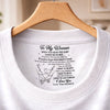 Custom Inside Neck Print T-Shirt - Personalized Anniversary Wedding Gifts For Husband And Wife, Him And Her - You And Me Forever