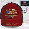 Custom Hat, All Over Print Classic Cap - Personalized America 250th Anniversary Gifts For Women, Men - Pure American Spirit
