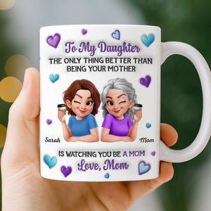 Custom 3D Inflated Effect Printed Mug - Personalized Mother's Day Birthday Gifts For Mom, Daughter - This Is My Favorite Chapter For You