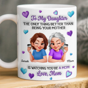 Custom 3D Inflated Effect Printed Mug - Personalized Mother's Day Birthday Gifts For Mom, Daughter - This Is My Favorite Chapter For You