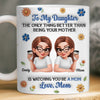 Custom 3D Inflated Effect Printed Mug - Personalized Mother's Day Birthday Gifts For Mom, Daughter - Motherhood Runs In Us